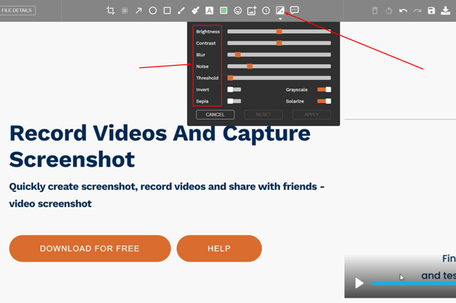 Blur back ground online here