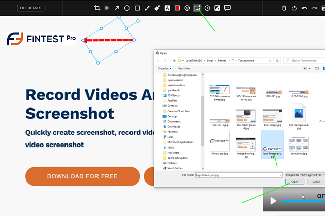 How to blur photo background