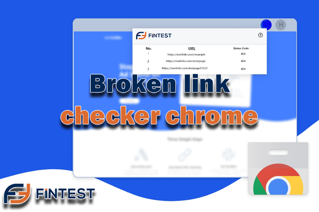 What is a broken link checker chrome
