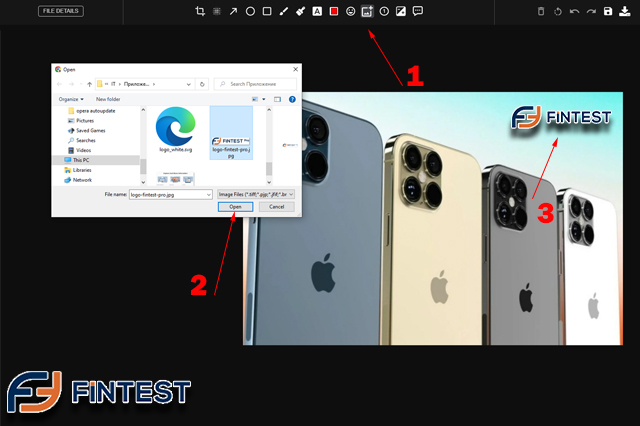how to add watermark to photos here